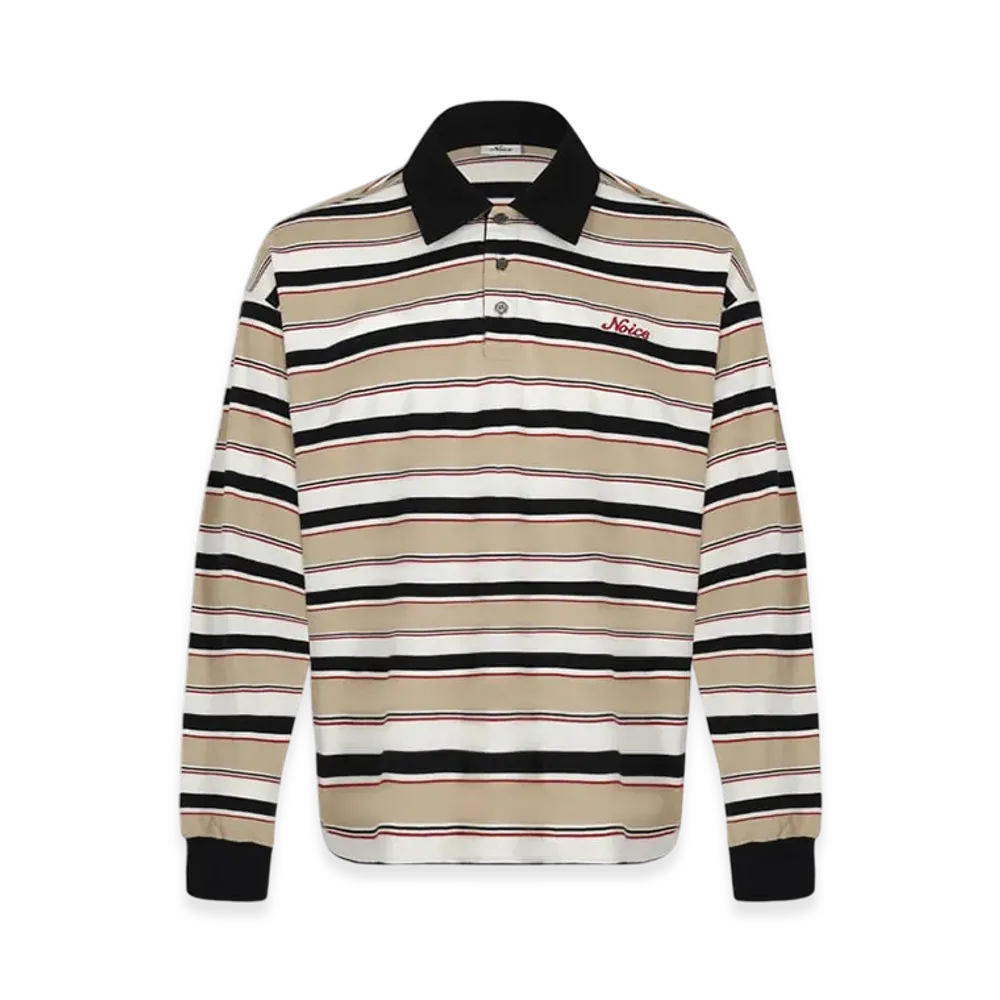 VERDY x NOICE Logo Striped Polo Shirt "Mix"