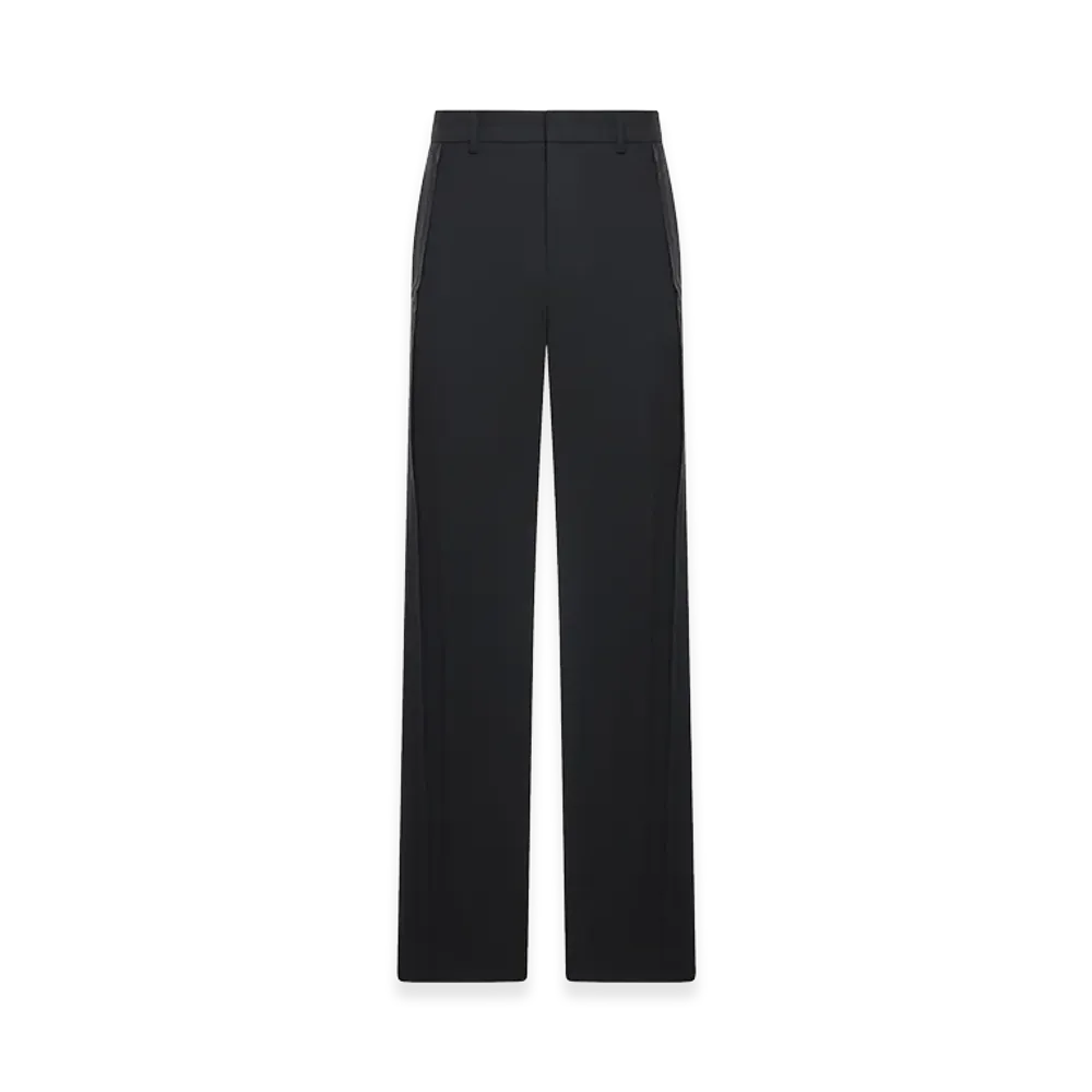 AMI PARIS Tailored Trousers In Wool Tricotine "Gray"