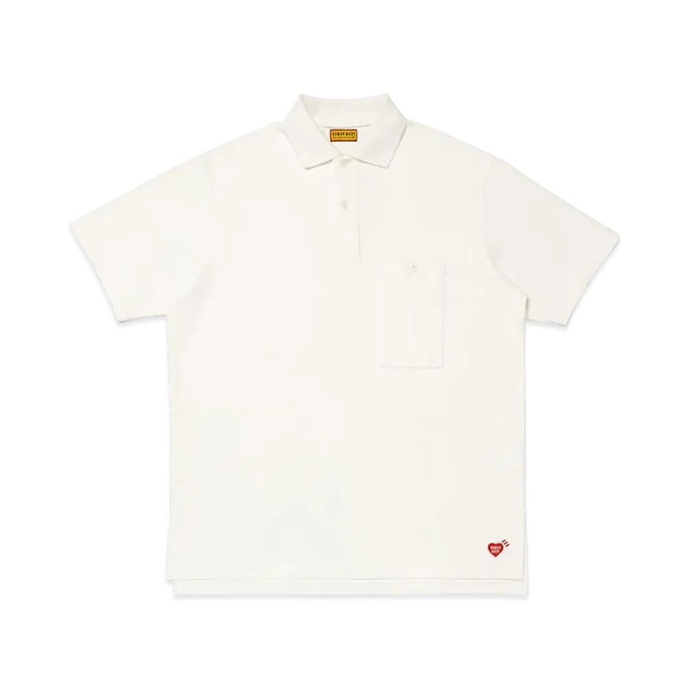 HUMAN MADE Big Polo Shirt "White"
