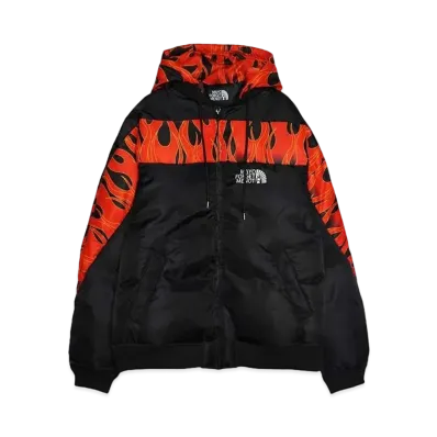 MAYO FIRE EMBROIDERY NYLON DOWN JKT "FIRE RED"