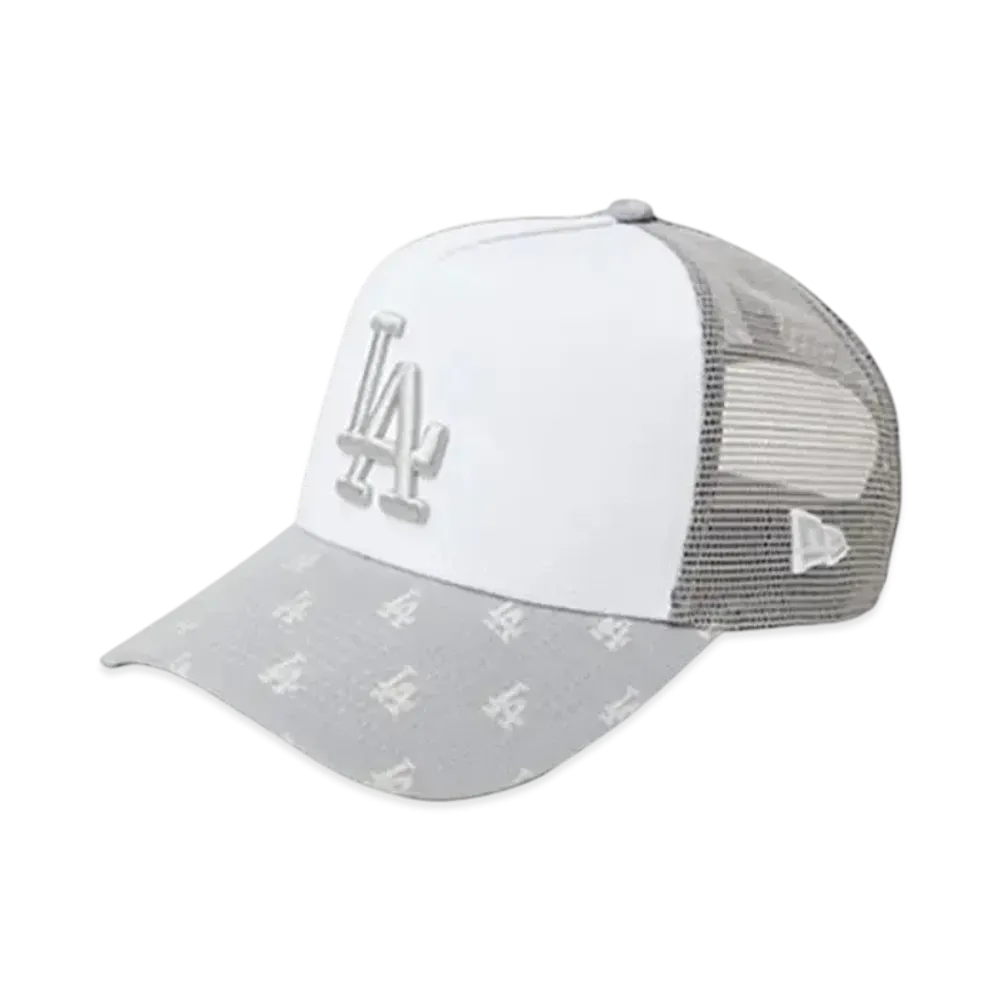 NEW ERA 9Forty A-Frame Tracker MLB Jacquard Los Angeles Dodgers "Gray/White"