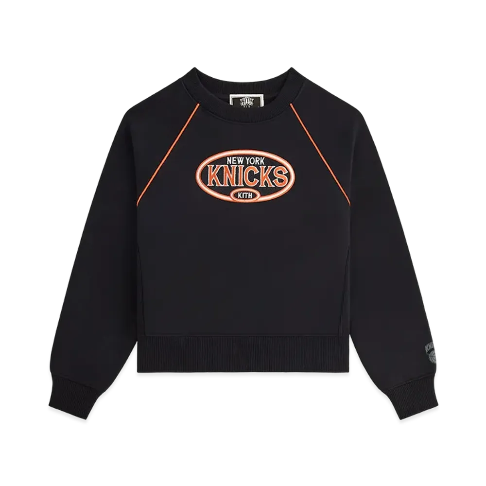 Kith Kids for the New York Knicks Raglan Nelson Crewneck "Black"