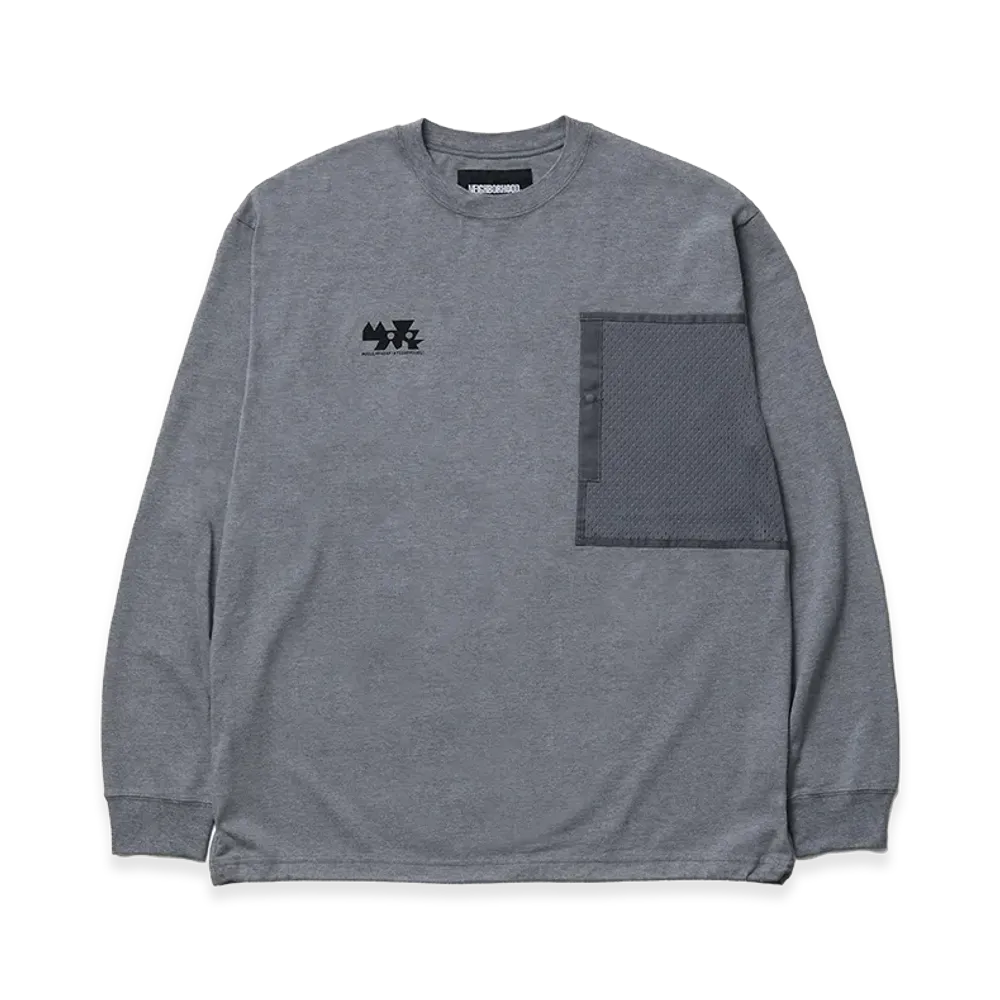 NEIGHBORHOOD Map . Crewneck LS-2 "Gray"