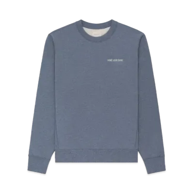 Aime Leon Dore Melange Uniform Crewneck Sweatshirt "Blue"