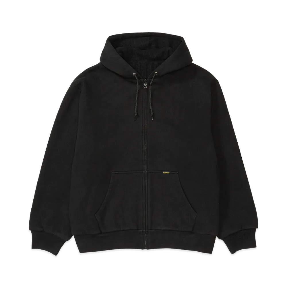 Supreme Reversible Work Zip Up Hooded Sweatshirt "Black"