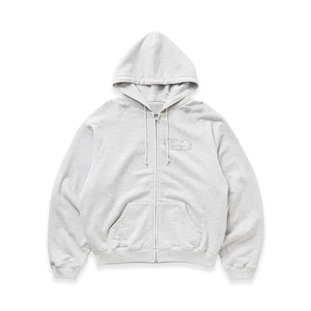 TTTMSW Fade damage zip up hoodie "Ash"