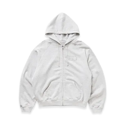 TTTMSW Fade damage zip up hoodie "Ash"