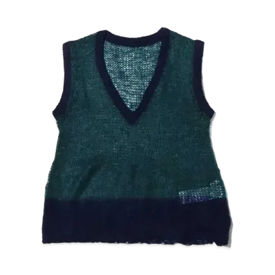 atmos pink Mohair Fuu Scatia Mini Vest "Green"