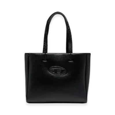 Diesel Holi-D Shopper Ew Holi-D-Square Shopper In Bonded Neoprene "Black"