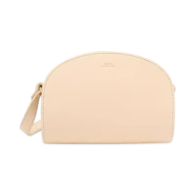 A.P.C. Sac Demi Lune Mini "Cream"