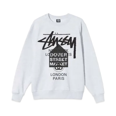 Stussy DSM WORLD TOUR CREW "Grey"