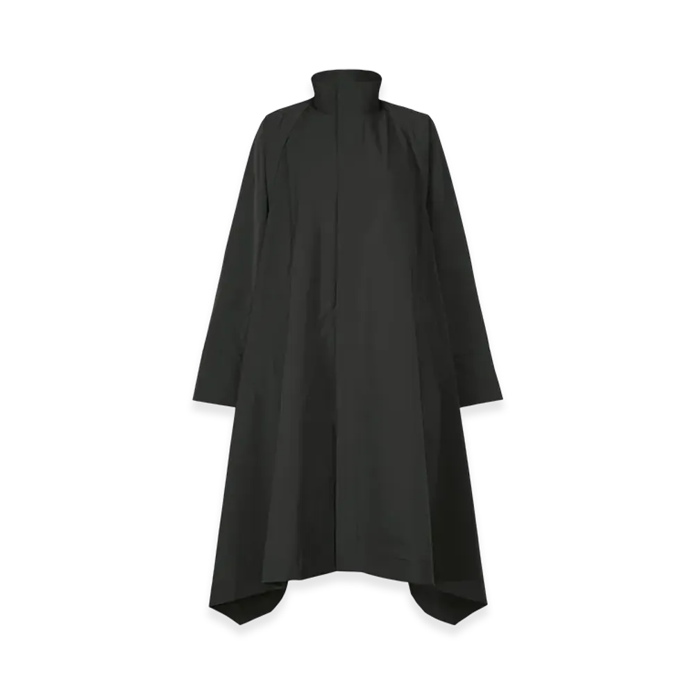 132 5. ISSEY MIYAKE Trapezoid Coat "Black"