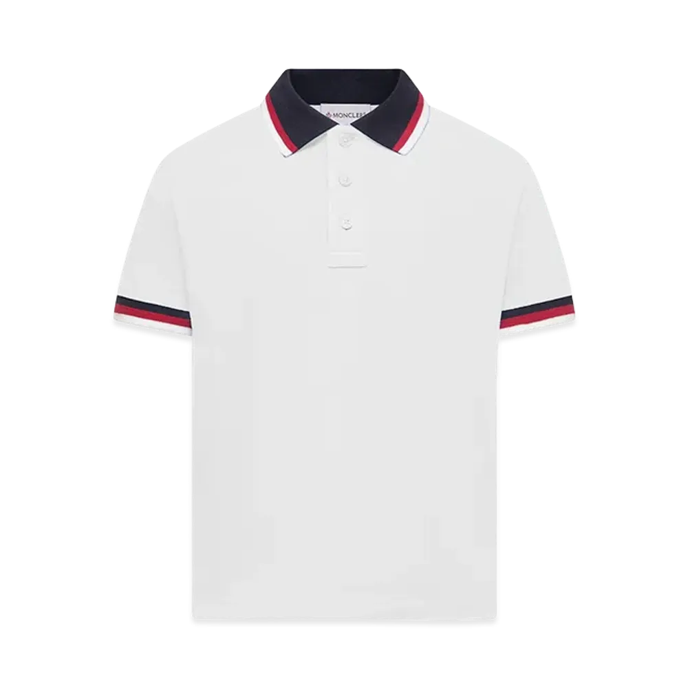 MONCLER Kids Polo Shirt "White"