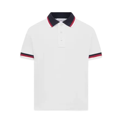 MONCLER Kids Polo Shirt "White"
