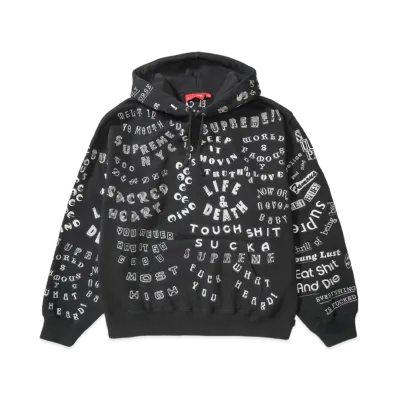 Supreme Too Deadly Hooded Sweatshirt "Black"