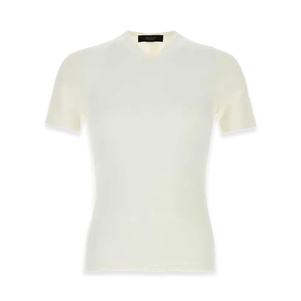 GUCCI Knit T-Shirt "White"