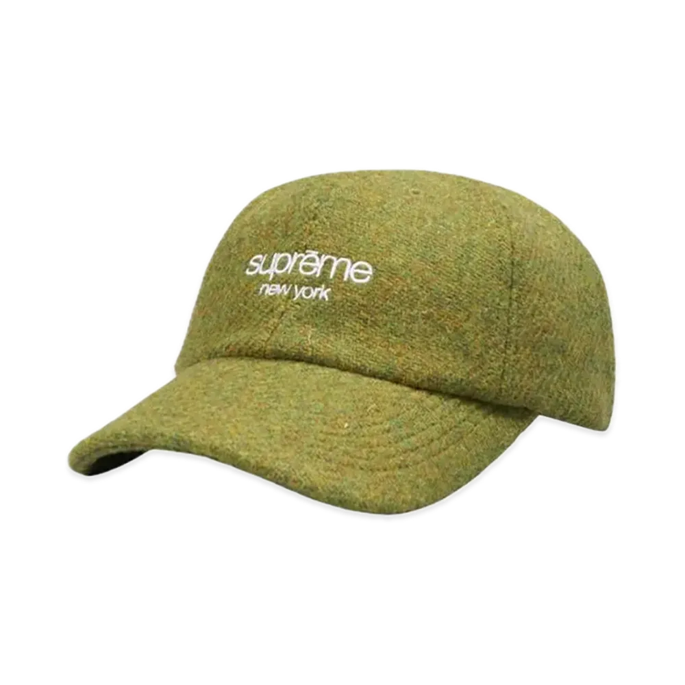 Supreme Harris Tweed Classic Logo 6-Panel "Olive"