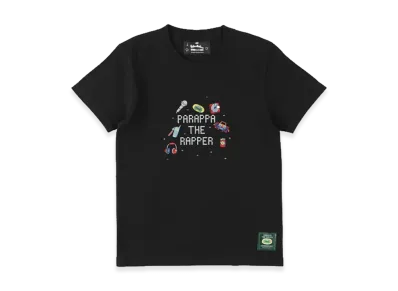 WIND AND SEA x Parappa The Rapper Kids Parappa Rhinestone Tee "Black"