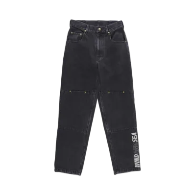 WIND AND SEA Double Knee Denim Pant "Black"