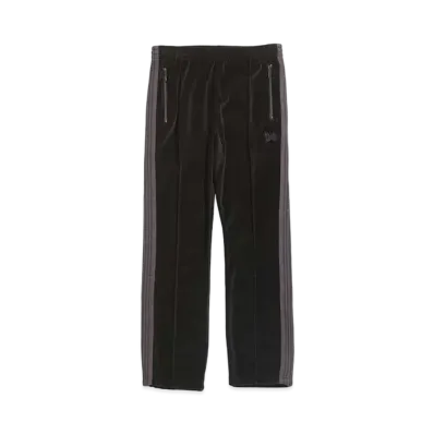 Needles NARROW TRACK PANT - C/PE VELOUR "Black"