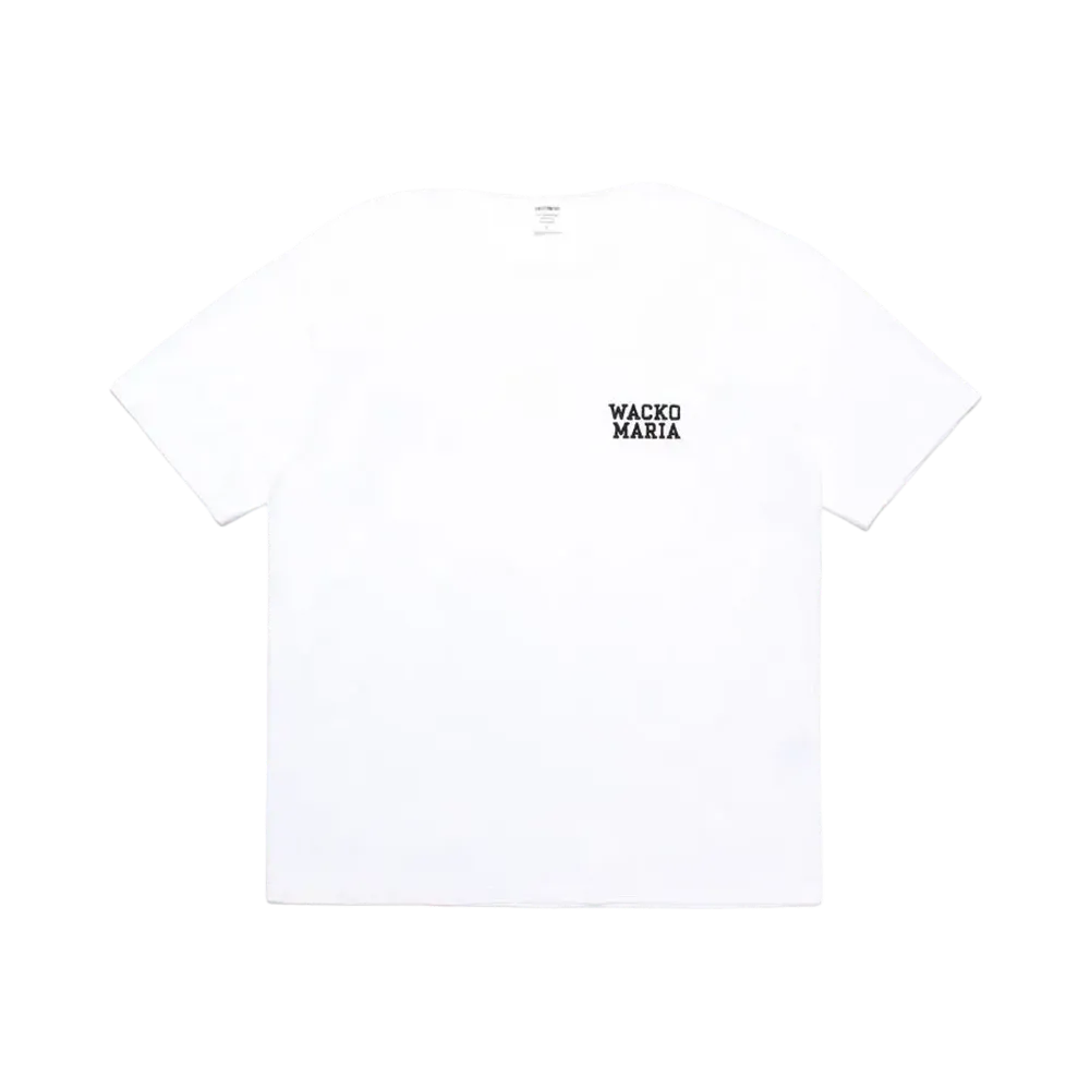 WACKO MARIA Washed Heavy Weight T-Shirt "White"