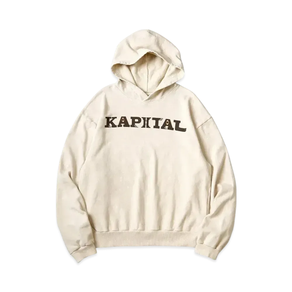 KAPITAL Fleece Hood Sweatshirt "Kinari"