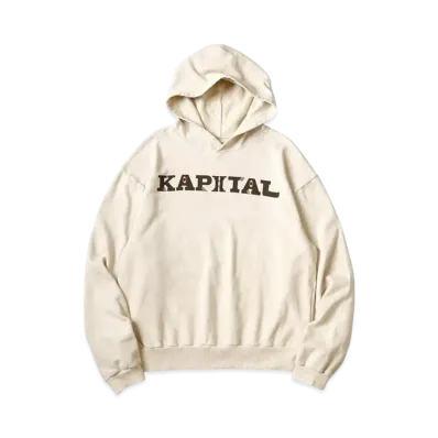 KAPITAL Fleece Hood Sweatshirt "Kinari"