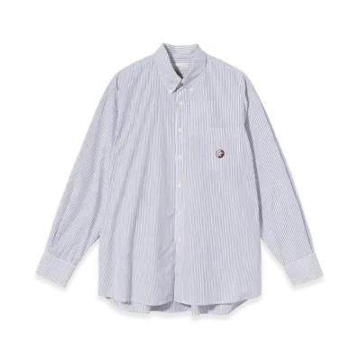 Stussy x Our Legacy Borrowed BD Shirt "Wine Multi Stripe"