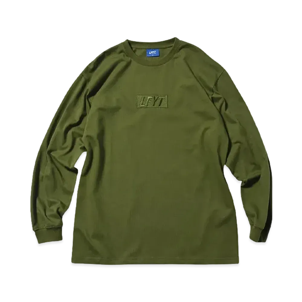LFYT TONAL LFYT BOX LOGO L/S TEE "OLIVE"