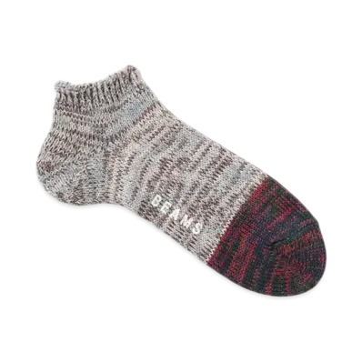 BEAMS Mixed Ankle Socks "White"