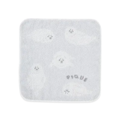 GELATO PIQUE Seal Jacquard Hand Towel "Blue"
