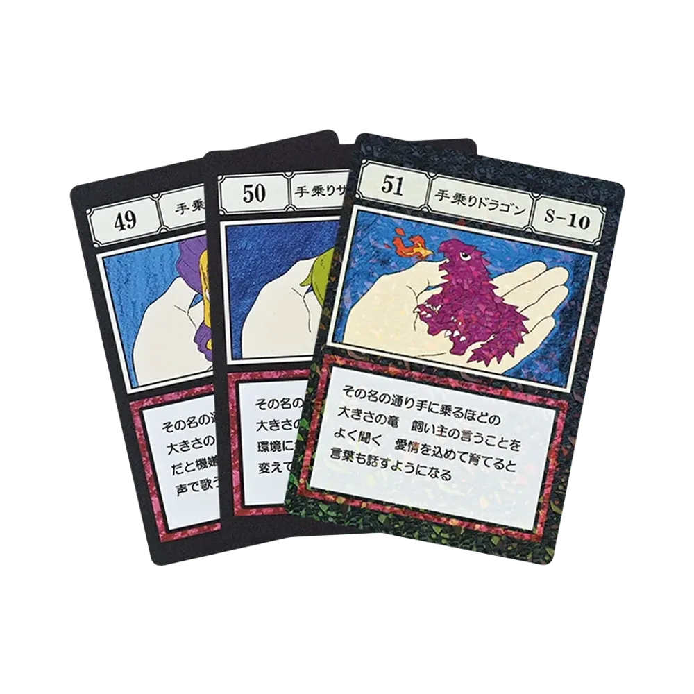 BANDAI "Ichiban Kuji" -HUNTERxHUNTER GREED ISLAND 2- L Prize G.I. Designated Pocket Card Handheld Mermaid / Handheld Dinosaur / Handheld Dragon [49][50][51]