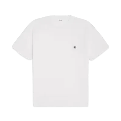 CELINE Men's Triomphe Loose T-Shirt in Cotton Jersey "Off White/Black"