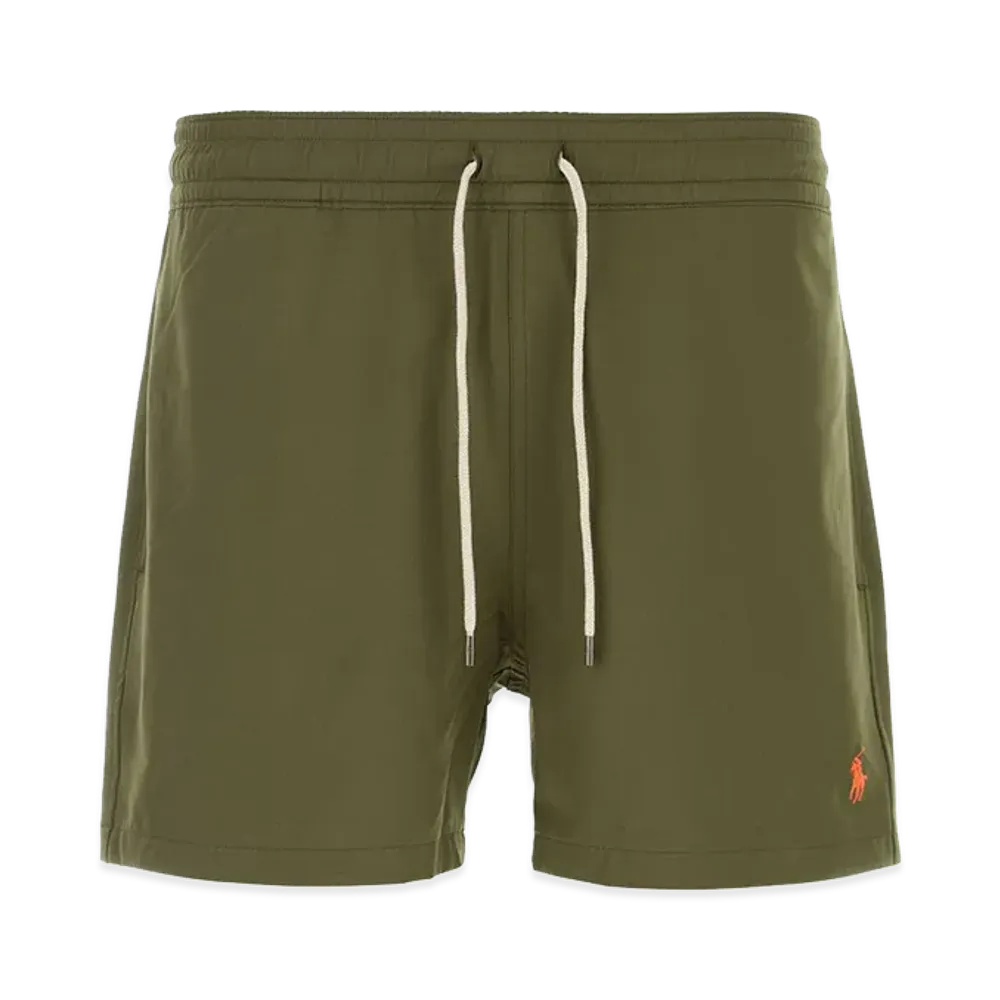 Ralph Lauren Stretch Polyester Swimming Shorts "Army Green/Blue"
