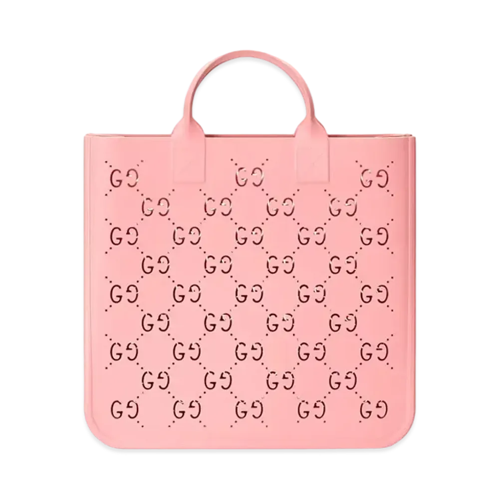 GUCCI Children's GG Tote Bag "Pink Rubber"
