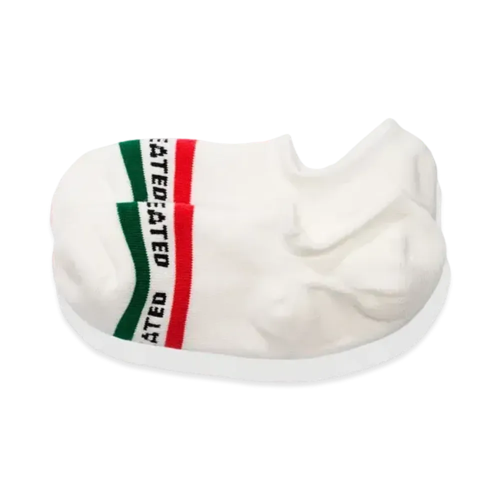 UNDEFEATED LOGO SOCK-PED - 05005 "White"