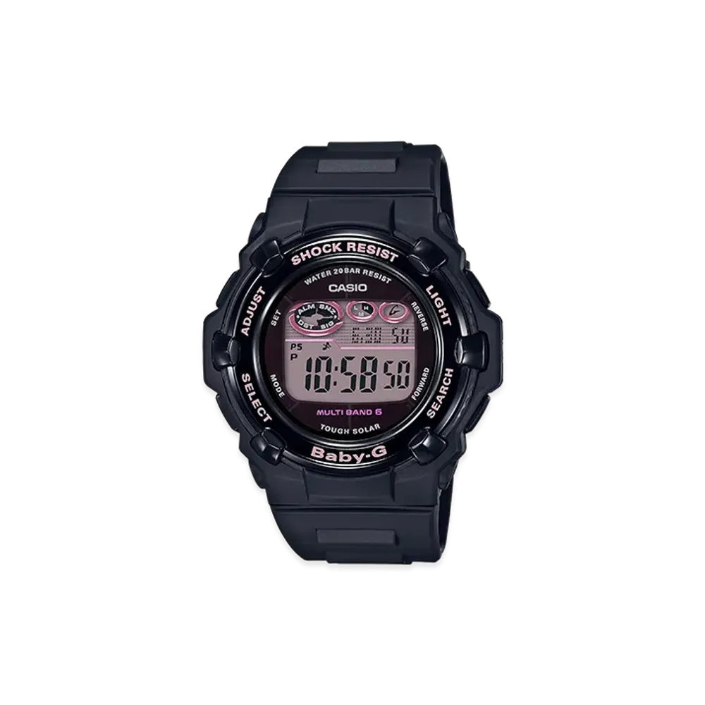 Casio G-Shock Multi-Band 6 Radio Solar L Watch "Black/Cmbi"