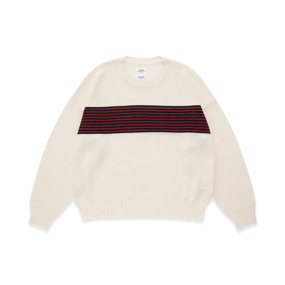 visvim Jumbo SB Knit L/S (Si/C) "Ivory"