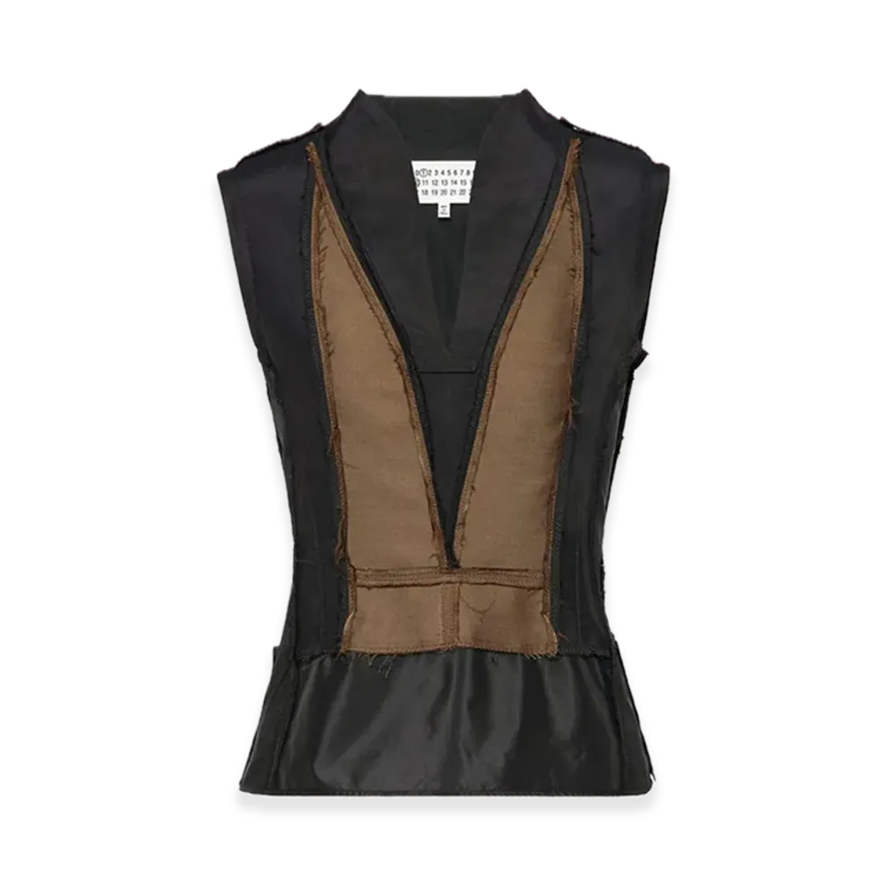 Maison Margiela Tailored Top "Black/Fern Green"