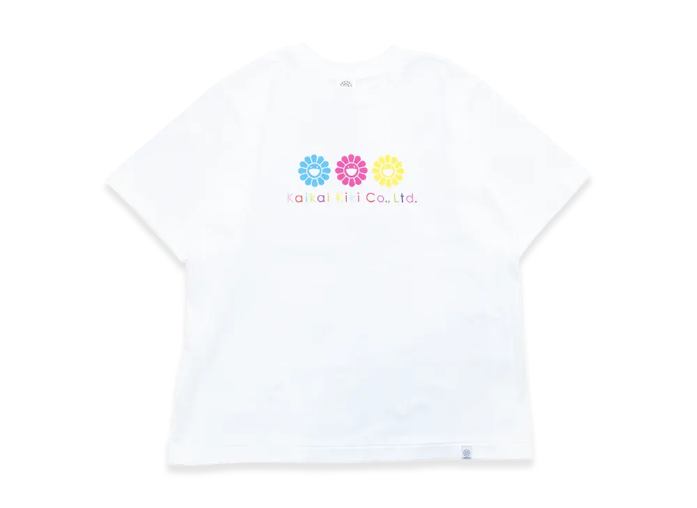 Takashi Murakami Triple Primary Flower T-shirt "White"