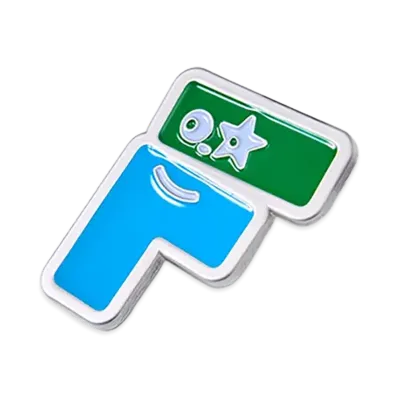 FamilyMart Convenience Wear x NIGO Metal Pins F "Silver"