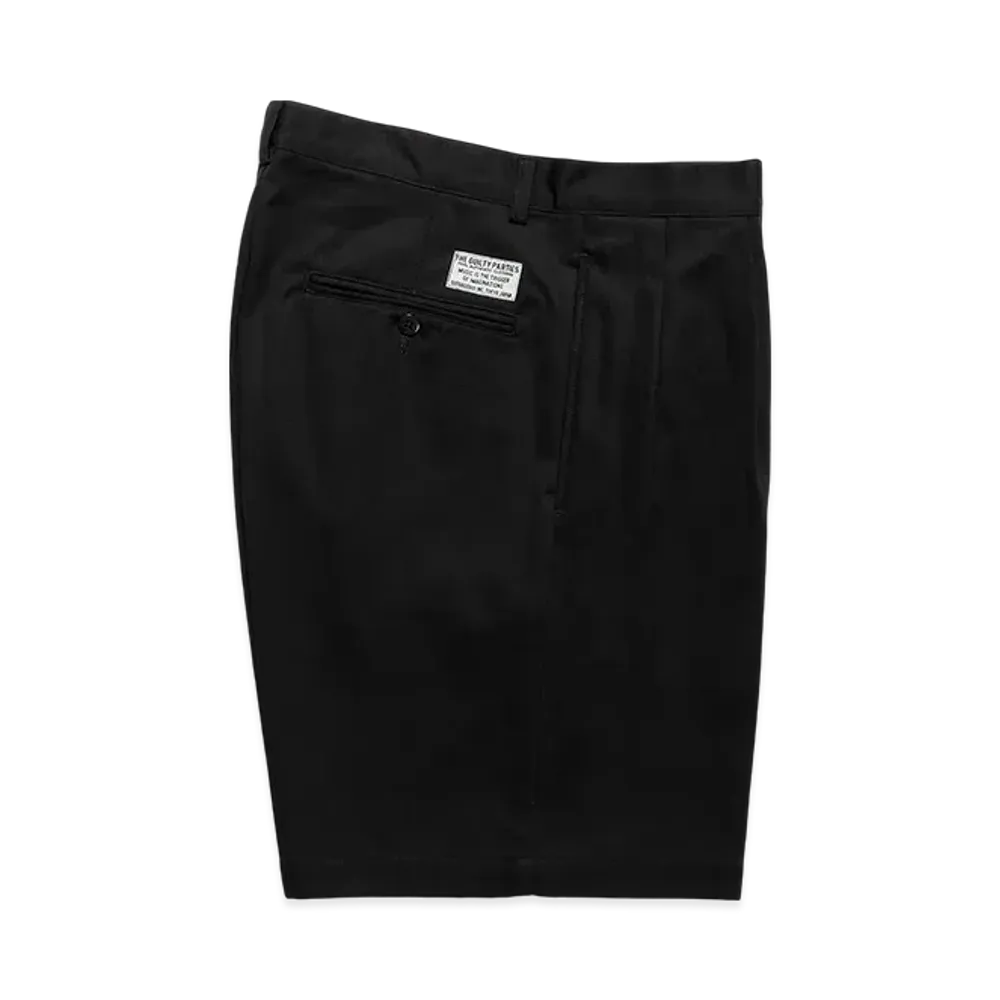 WACKO MARIA Double Pleated Chino Short Trousers "Black"