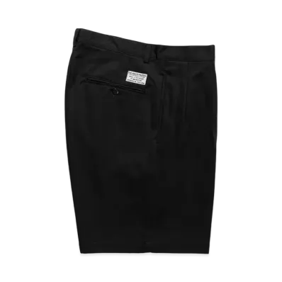 WACKO MARIA Double Pleated Chino Short Trousers "Black"