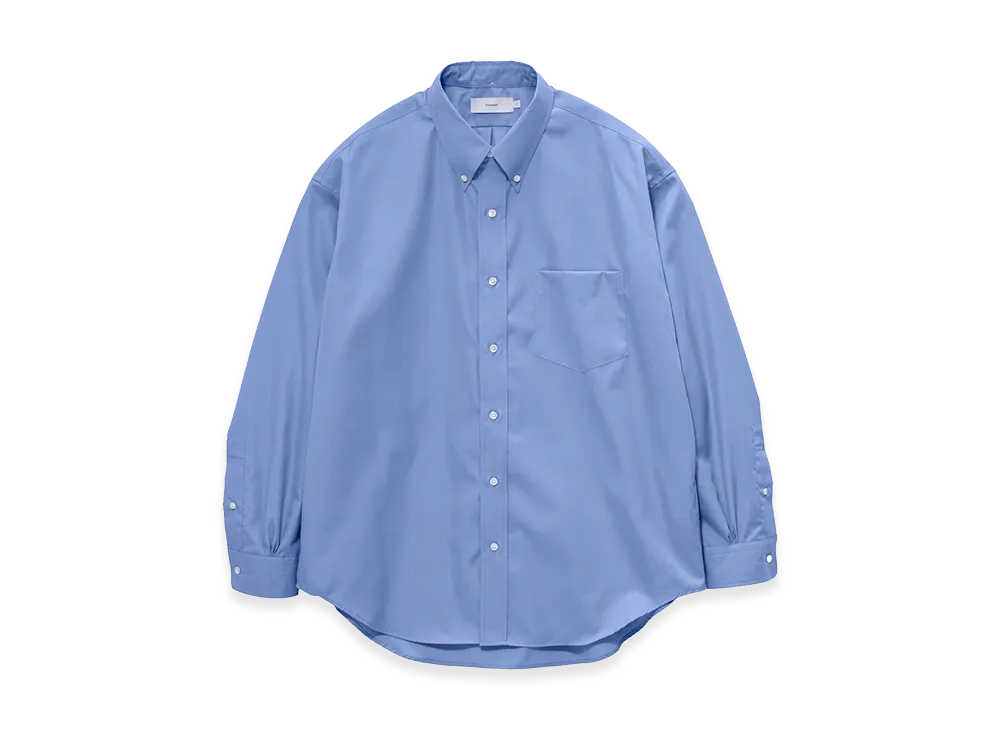 Graphpaper Easy Care Poplin L/S B.D Box Shirt "Blue"