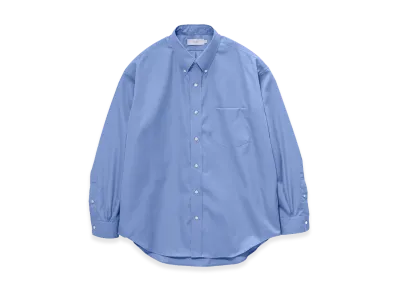 Graphpaper Easy Care Poplin L/S B.D Box Shirt "Blue"