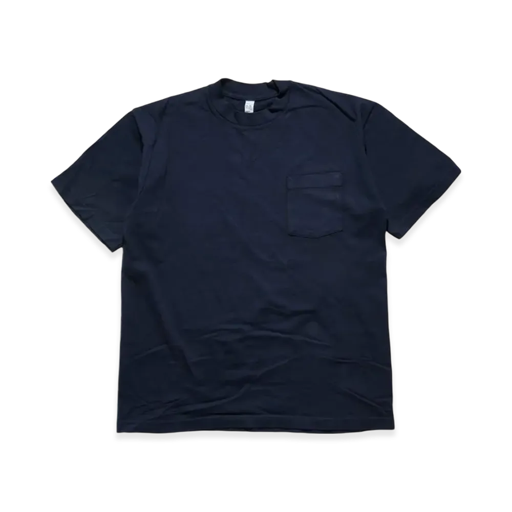 Los Angeles Apparel 6.5OZ Short Sleeve Garment Dyed Pocket T-Shirt "Navy"