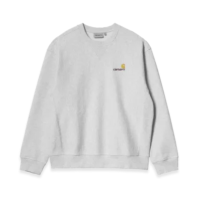 Carhartt WIP American Script Sweat "Ash Heather"