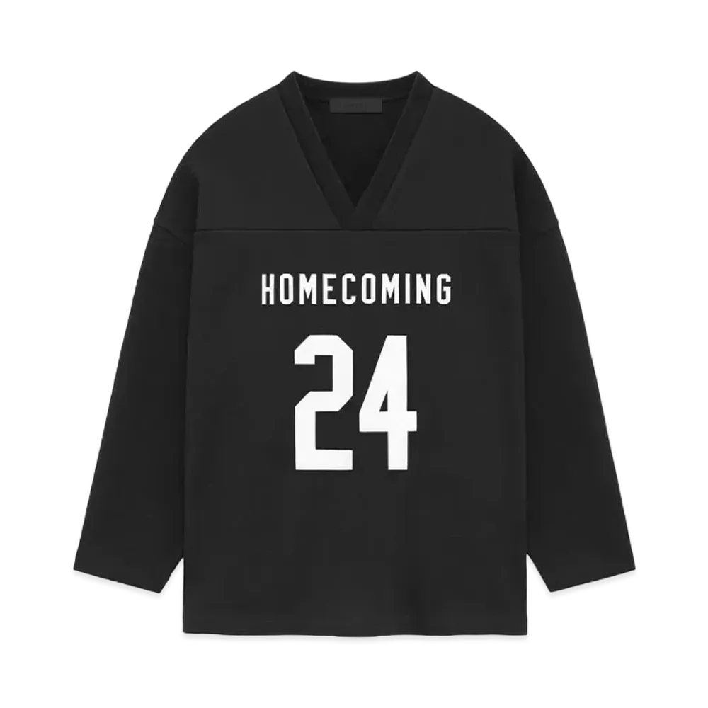 FEAR OF GOD Essentials Heavy Fleece Hockey Jersey "Black"