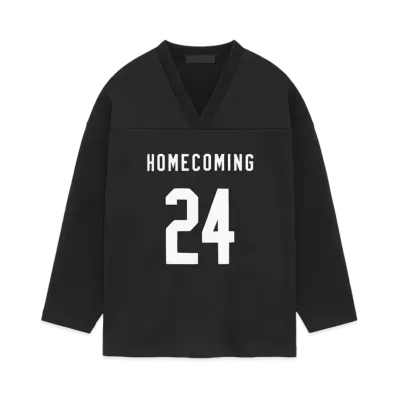 FEAR OF GOD Essentials Heavy Fleece Hockey Jersey "Black"