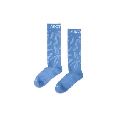 ARC'TERYX Merino Wool Grotto Ski Sock "Glacial/White" X000007369